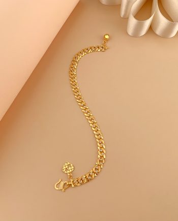 RANTAI TANGAN 2 BUNGA PUTERI CROME