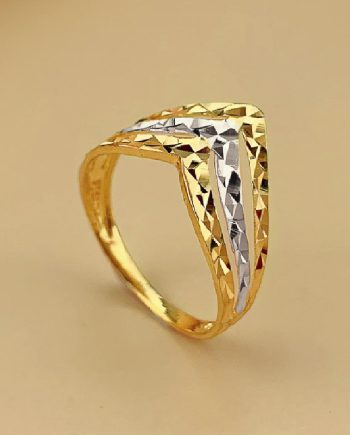 CINCIN V BENTUK KLCC 3 BARIS CROME