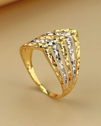 CINCIN V BENTUK KLCC 5 BARIS CROME