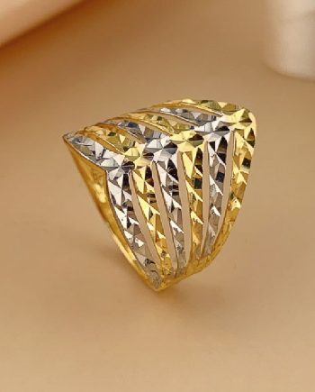 CINCIN V BENTUK KLCC 6 BARIS CROME