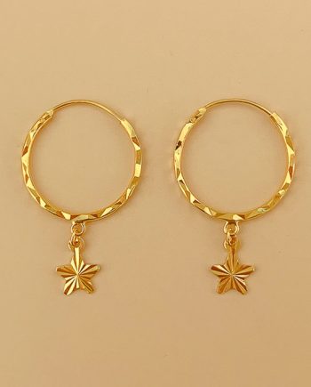 SUBANG GYPSY GANTUNG BINTANG (DIAMETER 1.5CM+/-)