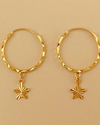 SUBANG GYPSY GANTUNG BINTANG (DIAMETER 1.0CM+/-)