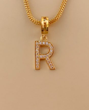 CHARM HURUF R MINIMALIS + BATU