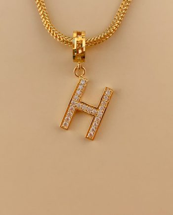 CHARM HURUF H MINIMALIS + BATU