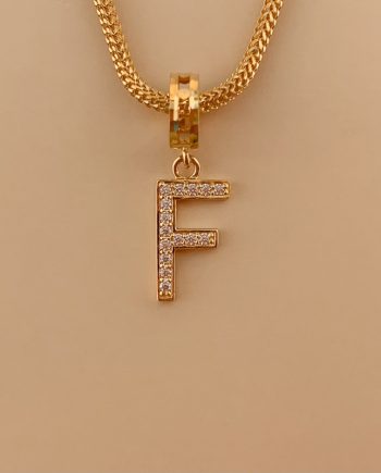 CHARM HURUF F MINIMALIS + BATU