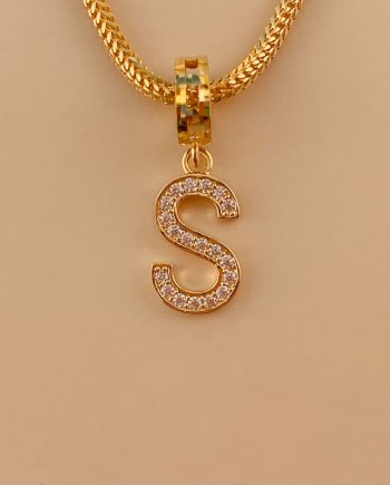 CHARM HURUF S MINIMALIS + BATU