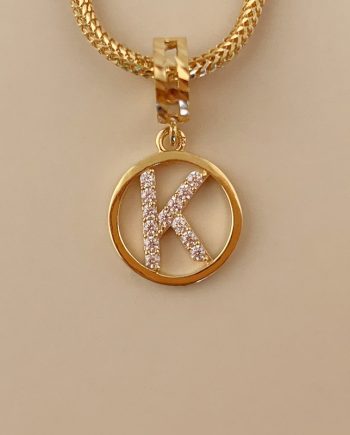 CHARM HURUF K MINIMALIS + BATU