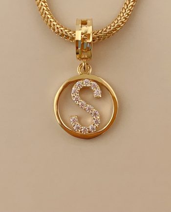 CHARM HURUF S MINIMALIS + BATU