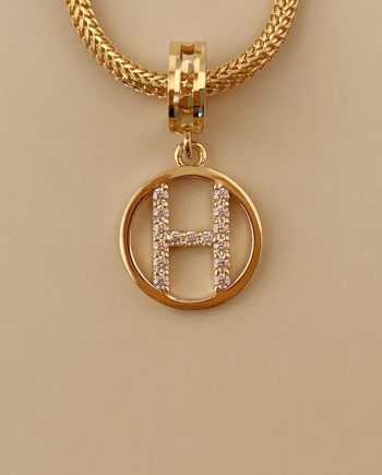 CHARM HURUF H MINIMALIS + BATU