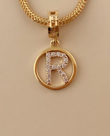 CHARM HURUF R MINIMALIS + BATU