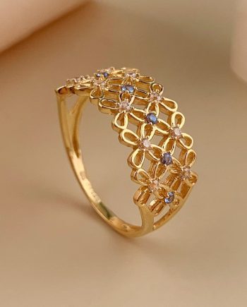 CINCIN ANNA TIARA 2 LAPIS MINIMALIS + BIRU BATU