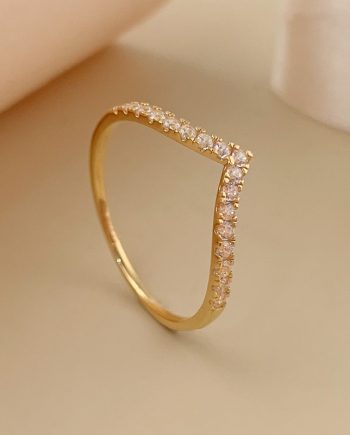 CINCIN BENTUK V KLCC 1 GARIS MINIMALIS + BATU