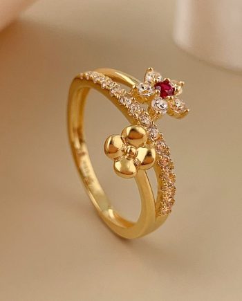 CINCIN WAVE BUNGA MINIMALIS + BATU MERAH
