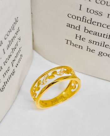 CINCIN DAUN MINIMALIS + BATU