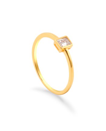 CINCIN PERSEGI PANJANG MINIMALIS + BATU