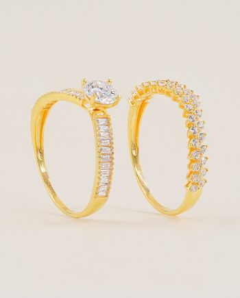 CINCIN BERTINDAN MOISSANITE ALANA + ALEYA BAND MINIMALIS