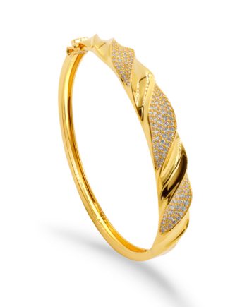 GELANG TANGAN WAVE DELIGHT MINIMALIS + BATU (BUJUR)
