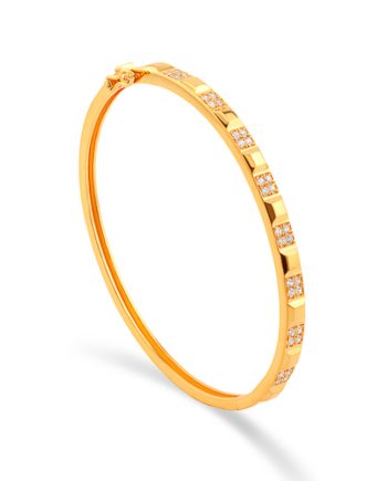 GELANG TANGAN SEGI SIMETRI MINIMALIS + BATU (BUJUR)