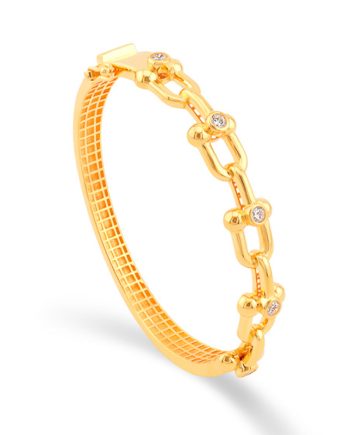 GELANG TANGAN HAZEL MINIMALIS + BATU (BUJUR)
