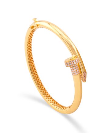 GELANG TANGAN GLAMOROUS CLOVER MINIMALIS + BATU (BUJUR)