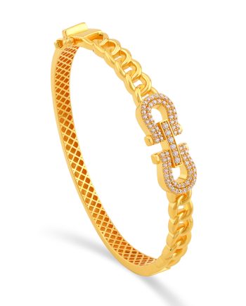 GELANG TANGAN GIULIA (BOLD) MINIMALIS + BATU (BUJUR)