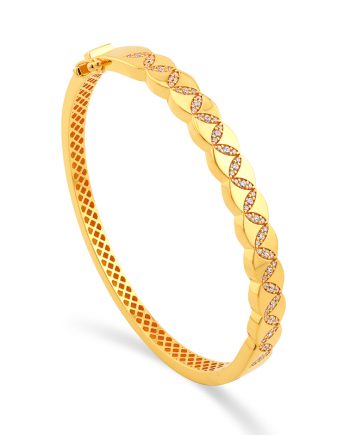 GELANG TANGAN PETAL HARMONY MINIMALIS + BATU (BUJUR)