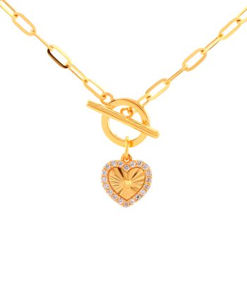 RANTAI LEHER SHIMMERING LOVE (KECIL) MINIMALIS + BATU
