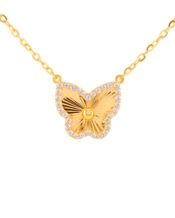 RANTAI LEHER SHIMMERING BUTTERFLY GRANDE MINIMALIS + BATU