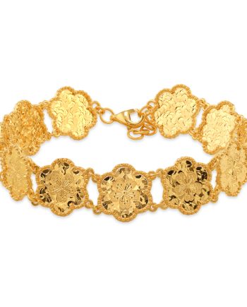 RANTAI TANGAN LINKED RAYA FLORALIE BUNGA SHATTERED ICE (KECIL)