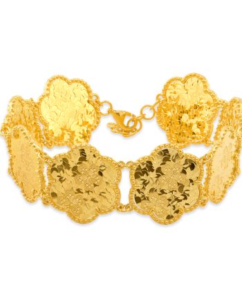 RANTAI TANGAN LINKED RAYA FLORALIE BUNGA SHATTERED ICE (BESAR)