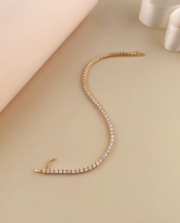 RANTAI TANGAN TENNIS MIDI MINIMALIS + BATU