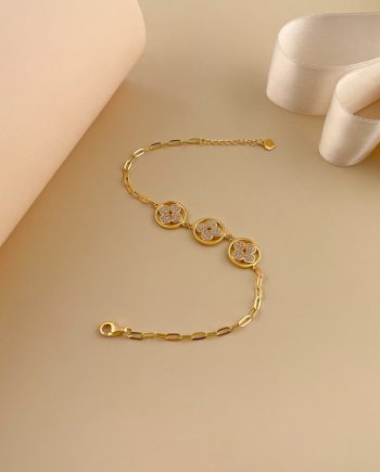 RANTAI TANGAN TRI CASTOR MINIMALIS + BATU