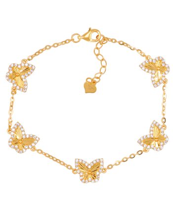 RANTAI TANGAN SHIMMERING BUTTERFLIES MIDI MINIMALIS + BATU