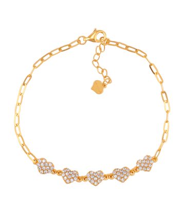 RANTAI TANGAN LINKED DILETTA MINIMALIS + BATU