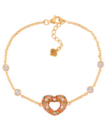 RANTAI TANGAN NOVA LOVE FELICITY MINIMALIS + BATU WARNA