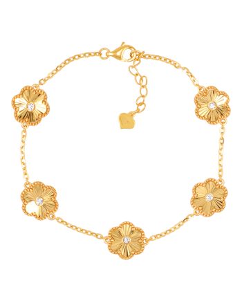 RANTAI TANGAN CINQUE FLORALIE MINIMALIS + BATU