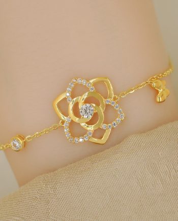 RANTAI TANGAN MEGAN BLOOM MINIMALIS + BATU