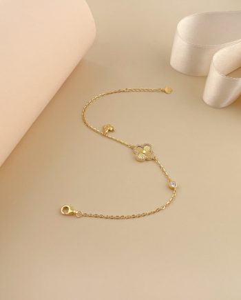 RANTAI TANGAN IDORA CLOVER MEADOW MIDI MINIMALIS + BATU