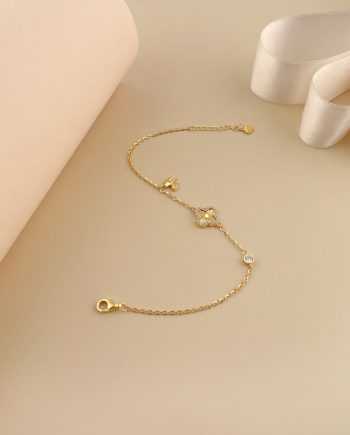 RANTAI TANGAN IDORA CLOVER MEADOW MINI MINIMALIS + BATU
