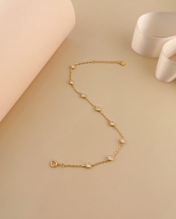 RANTAI TANGAN 8 LINKED ALENA MINIMALIS + BATU