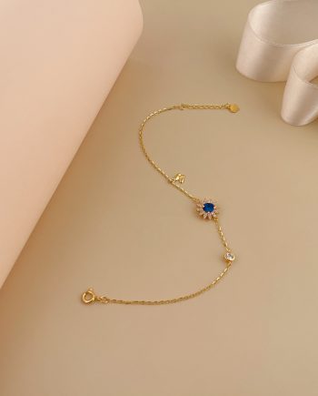 RANTAI TANGAN CITRA MINIMALIS + BATU BIRU