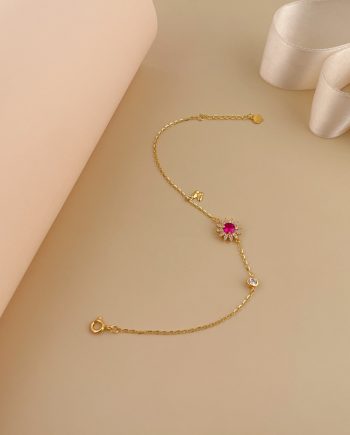 RANTAI TANGAN CITRA MINIMALIS + BATU MERAH