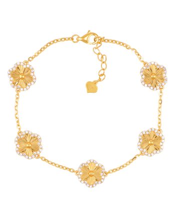 RANTAI TANGAN CINQUE SHIMMERING FLORALIE MINIMALIS + BATU