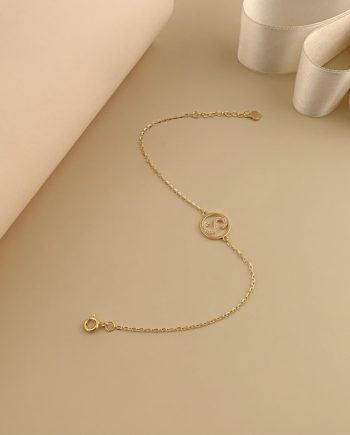 RANTAI TANGAN HURUF S MINIMALIS + BATU