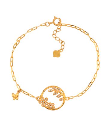 RANTAI TANGAN WISTERIA MINIMALIS + BATU