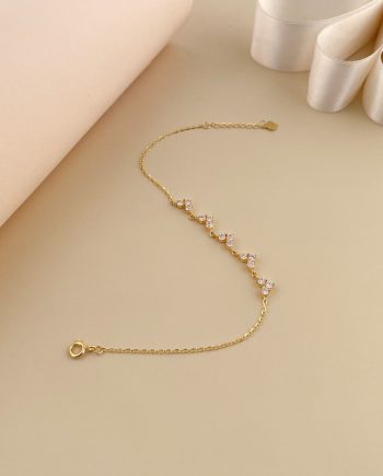RANTAI TANGAN 5 HEART LINKED MINIMALIS + BATU