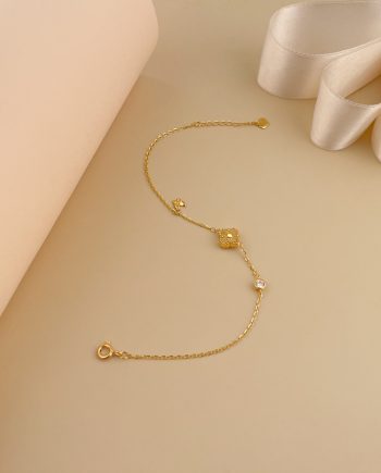 RANTAI TANGAN PECULIAR IDORA MINI CLOVER MINIMALIS