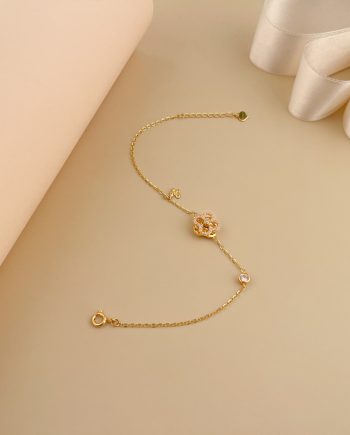 RANTAI TANGAN WHIRLING IDORA CLOVER PETITE MINIMALIS + BATU