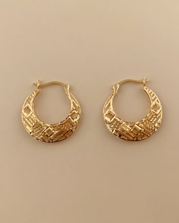 SUBANG KLIP FESYEN MINIMALIS (DIAMETER 1.30CM+/-)