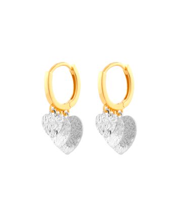 SUBANG KLIP LOVE SHATTERED ICE CHROME (DIAMETER 0.80CM+/-)